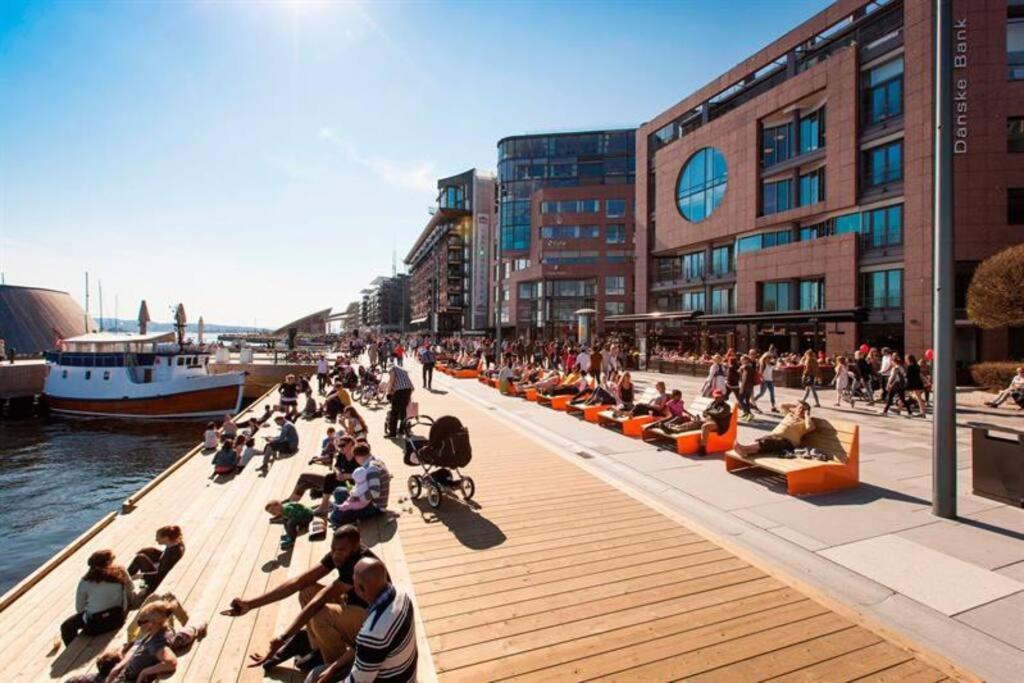 Tjuvholmen / Aker Brygge - Most Expensive Area In Oslo! Leilighet Eksteriør bilde